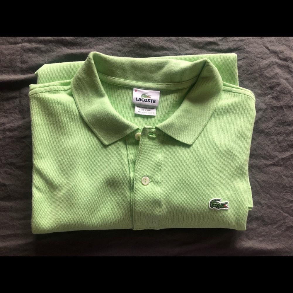 Lime Green Lacoste Men’s Polo Shirt
